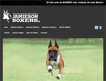 Tablet Screenshot of boxersdemexico.com